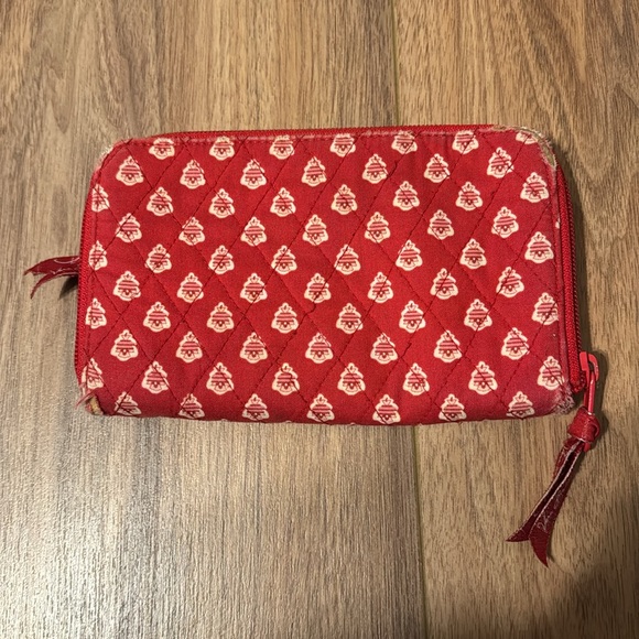 Vera Bradley Nantucket Red retired pattern Wallet - Picture 2 of 5